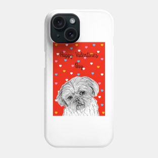 Shih Tzu Valentine's Day Greeting Phone Case