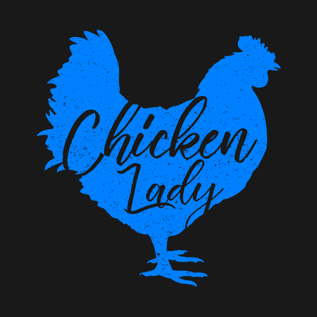 Chicken Lady for Women White by ThreadsMonkey