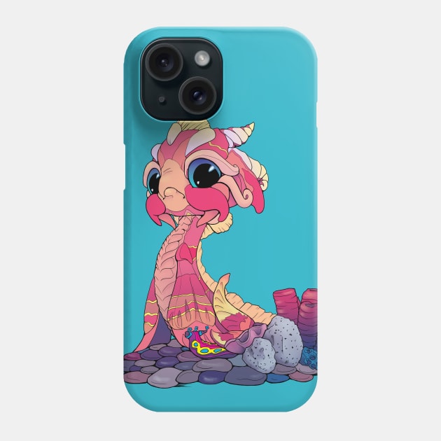 Peachy Baby Sea Serpent Phone Case by Bitty Bitey Ones