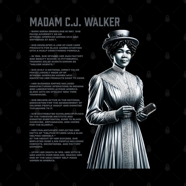 Madam C.J. Walker - Black History Legend by UrbanLifeApparel