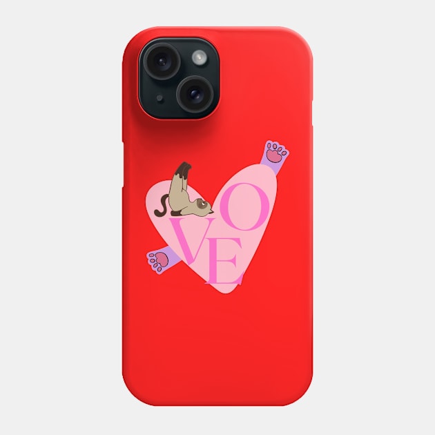 Love Cat Phone Case by TrendsCollection