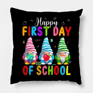 Cute Gnomes Happy First Day Of School Back To School Pillow