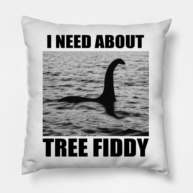 Tree Fiddy Pillow by j2artist