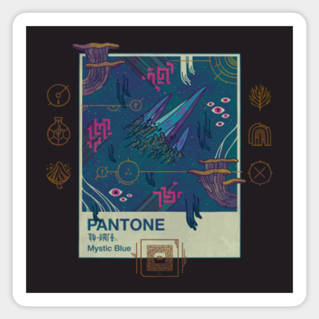 Mystic Blue - Pantone - Sticker