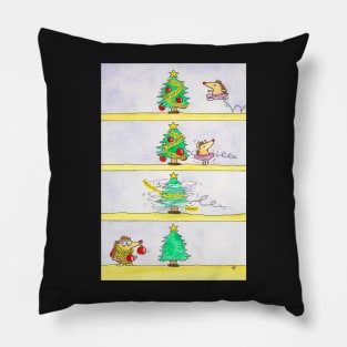 Christmas Ballet Cartoon Pillow