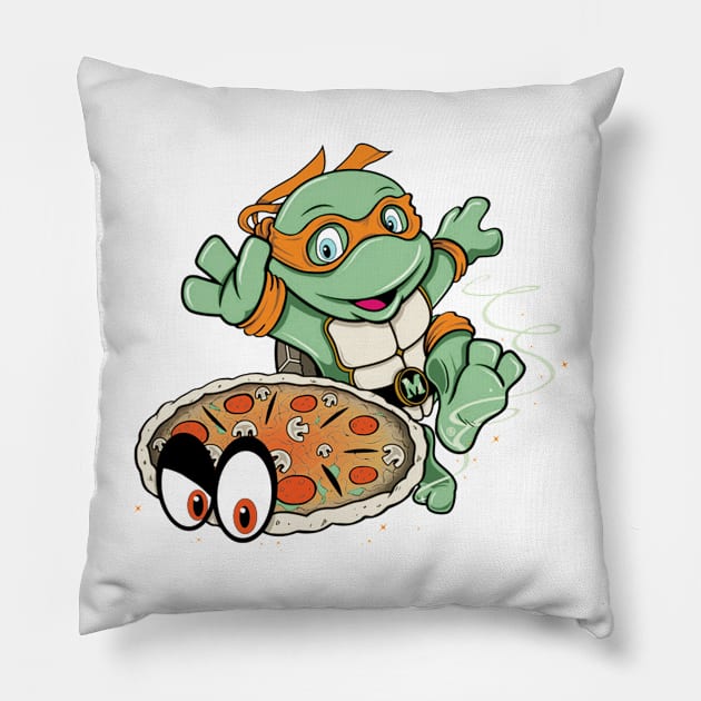 Ninja Turtle Odyssey Pillow by JoSandoval