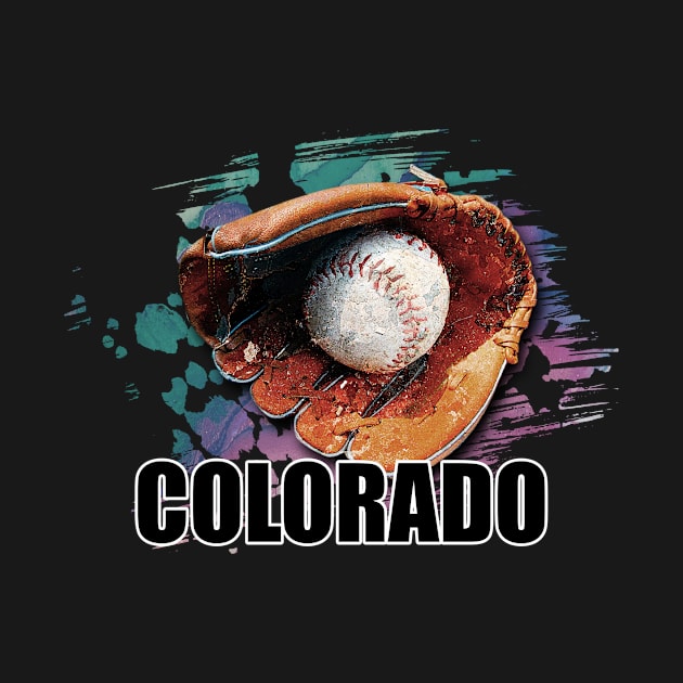 Retro Proud Team Name Colorado Classic Style Baseball by WholesomeFood