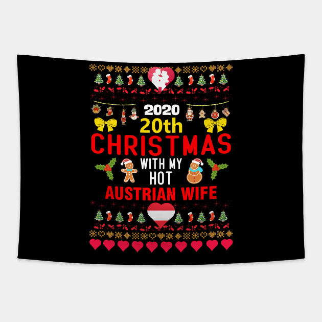 2020 20th Christmas With My Hot Austrian Wife Tapestry by mckinney