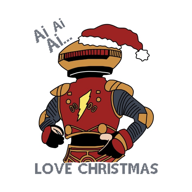 Power Rangers - Alpha 5 "Ai Ai Ai Love Christmas" by SimplePeteDoodles