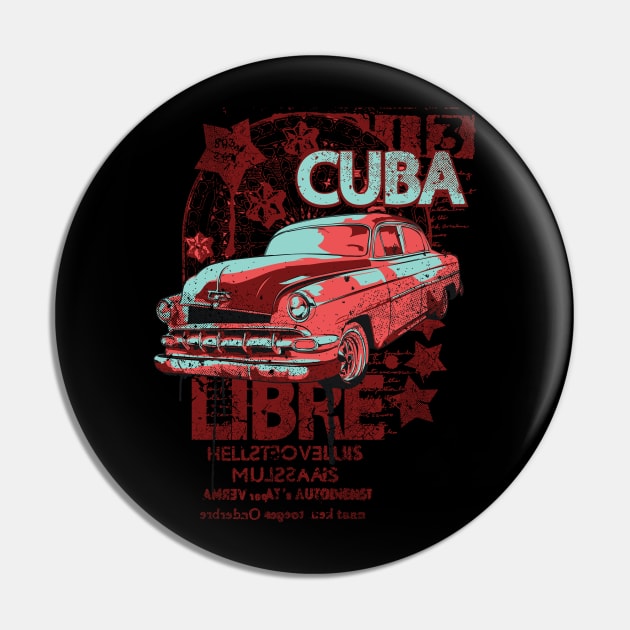 Cuba libre vintage Pin by Teedell