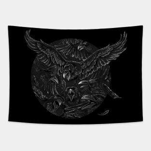 Raven Rage Tapestry