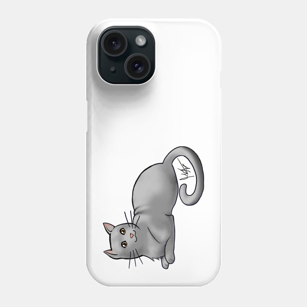 Cat - American Shorthair - Gray Phone Case by Jen's Dogs Custom Gifts and Designs