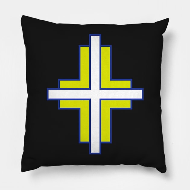 Cross Pillow by joshthecartoonguy