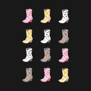 Cowboy Boots Pattern T-Shirt