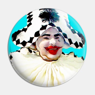 Jester Harlequin Clown Pin