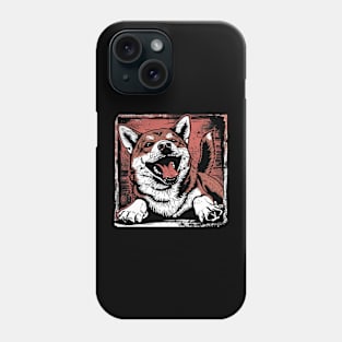 Retro Art Shiba Inu Dog Lover Phone Case