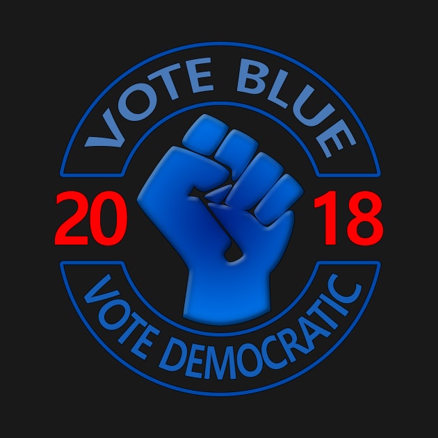 Vote Blue Vote Democrat by SeattleDesignCompany