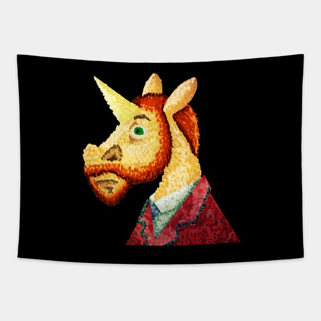 Pointillism Unicorn Tapestry by Thatssounicorny