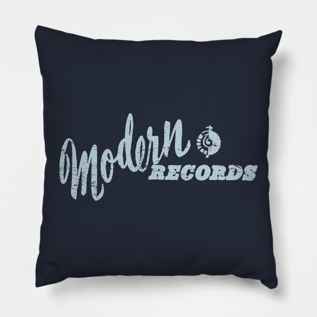 Modern Records Pillow by MindsparkCreative