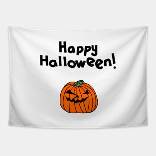Halloween Horror Greeting Happy Halloween Pumpkin Tapestry