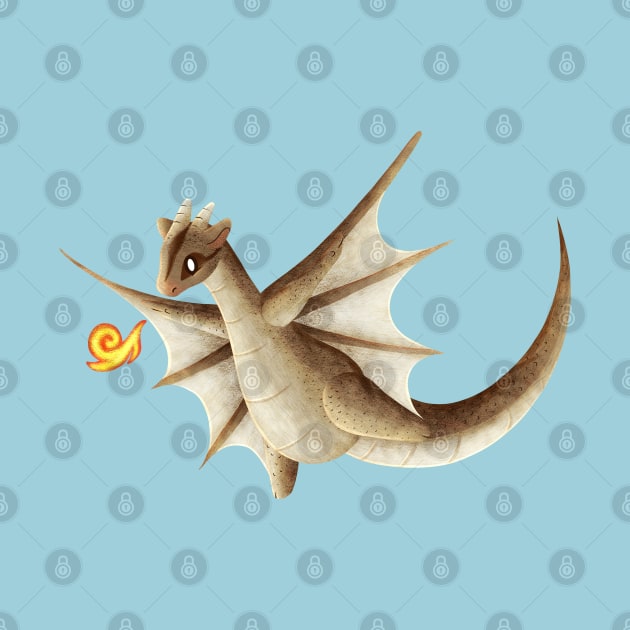 Kawaii Flying Squirrel Dragon - Without Background by Chiisa