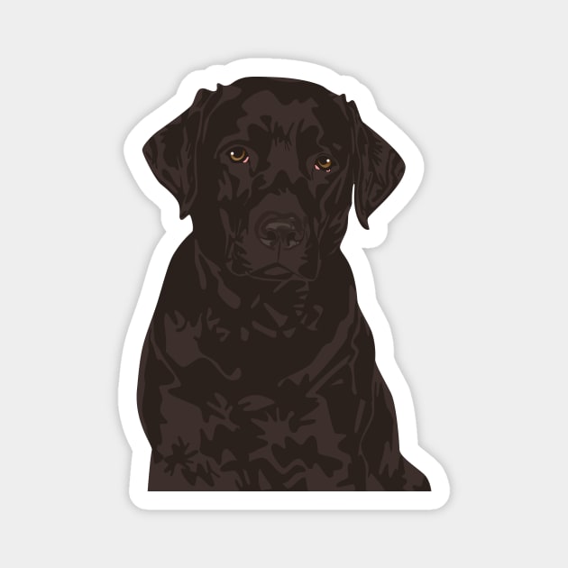 Cool Black Labrador Retriever Dog Stone T-Shirt Magnet by riin92