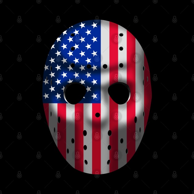 Hockey Mask, American flag by HEJK81