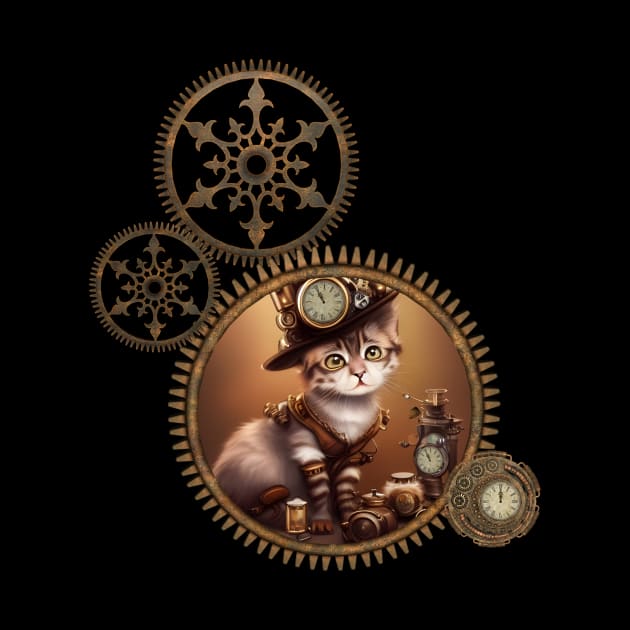 Little steampunk kitten by Nicky2342