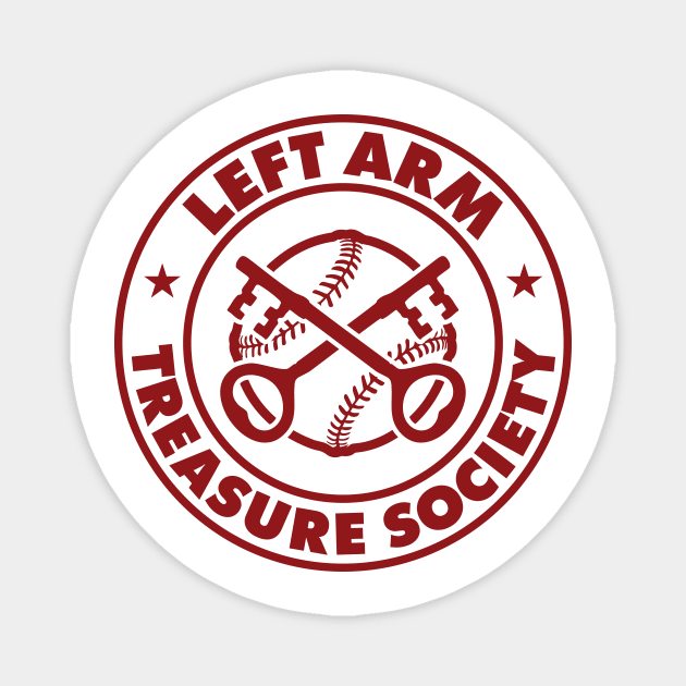 Left Arm Treasure Society Official Team Logo Magnet by GZM Podcasts