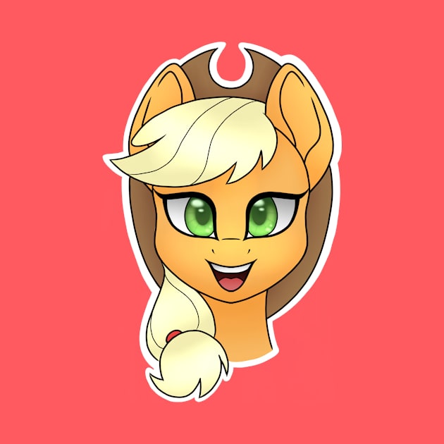 Applejack Headshot by Lyvewyre Studios