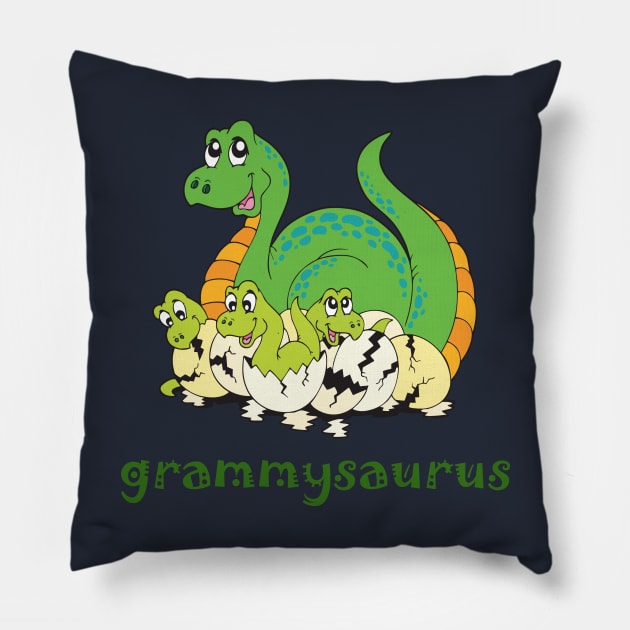 grammysaurus Pillow by cdclocks