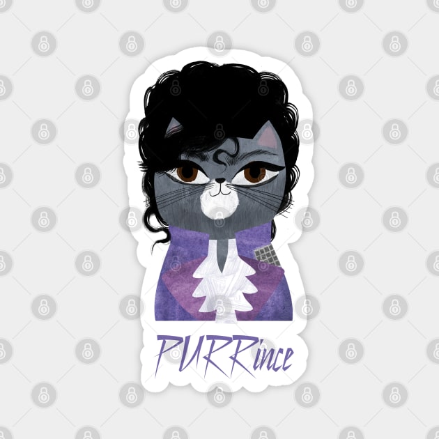 Purrince Magnet by Planet Cat Studio