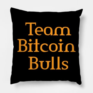 Team Bitcoin Bulls Pillow