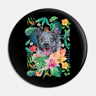 Tropical Mudi dog Pin