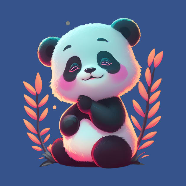 Cute Happy Panda Cute Happy Panda T Shirt Teepublic 