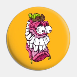 Purple monster teeth Pin