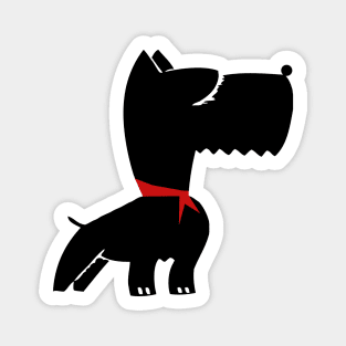 Black Scottie Magnet