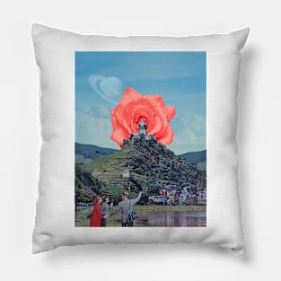 My Rose - Surreal/Collage Art Pillow