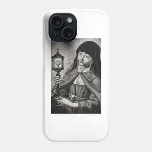 St Clare of Assisi Italian Catholic Saint Clare of Assisi Phone Case