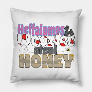 Heffalumps and Woozles Steal Honey Graphic Pillow