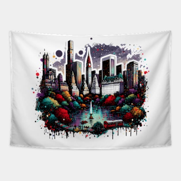 Central Park Tapestry by Sil Ly