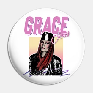 Grace Jones #2 /// 80s Styled Aesthetic Tribute Art Pin