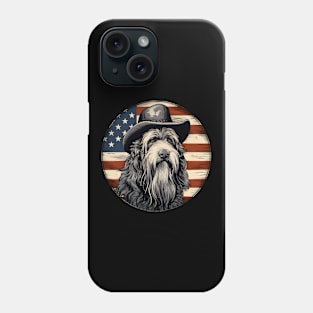Bearded Collie 4th of July Phone Case