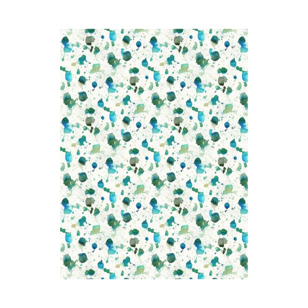 Free splash watercolor ink	green blue by Remotextiles