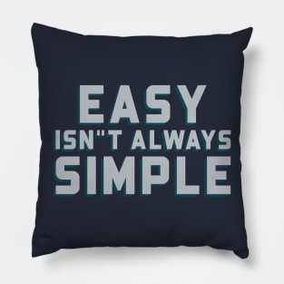 Star Wars Clone Wars Motivational Quote Easy Isn't Always Simple Pillow