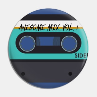 Awesome Mixtape Vol. 1 Retro Vintage Cassette Tape Pin