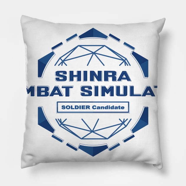 Shinra Combat Simulator Pillow by 128kbmemcard