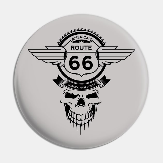 Route 66 Pin by Litho