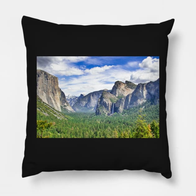 Yosemite Valley Pillow by modernistdesign