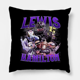 Lewis Hamilton Collage Pillow